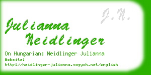 julianna neidlinger business card